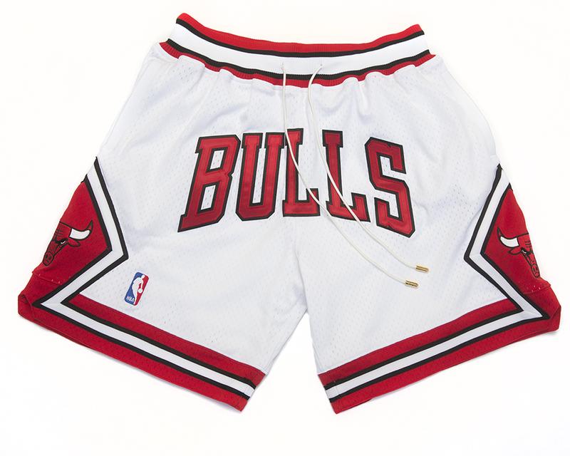 Retro Bulls White Shorts