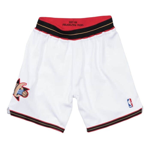 Retro 76Ers White Shorts